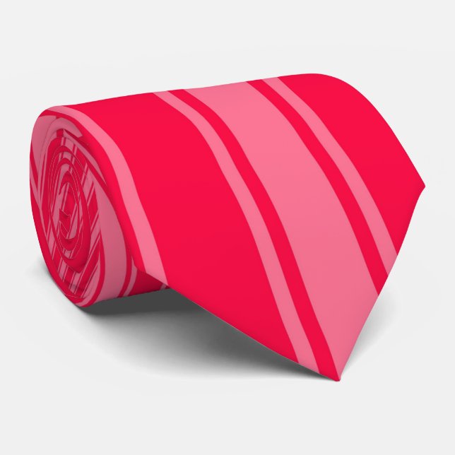 Gravata Padrão Funky de distribuição de cor de rosa americ (Rolled)