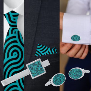 Gravata Padrão Geométrico Colorido