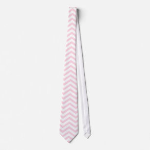 Gravata Padrão Girly Chevron Rosa