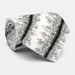 Gravata Padrão gráfico preto e branco em estilo grunge