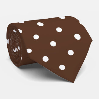 Gravata Padrão legal de bolinhas de chocolate