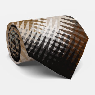 Gravata Padrão legal de Zig Zag de cor múltipla