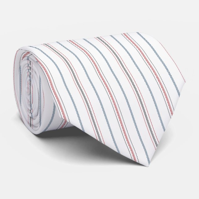 Gravata Padrão listrado elegante. (Rolled)