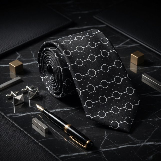 Gravata Padrão Micro Bolinha em Grid Sombra (Criador carregado)