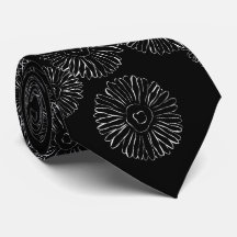 Padrão Moderno de Margarida Boho Chic Preto e Bran