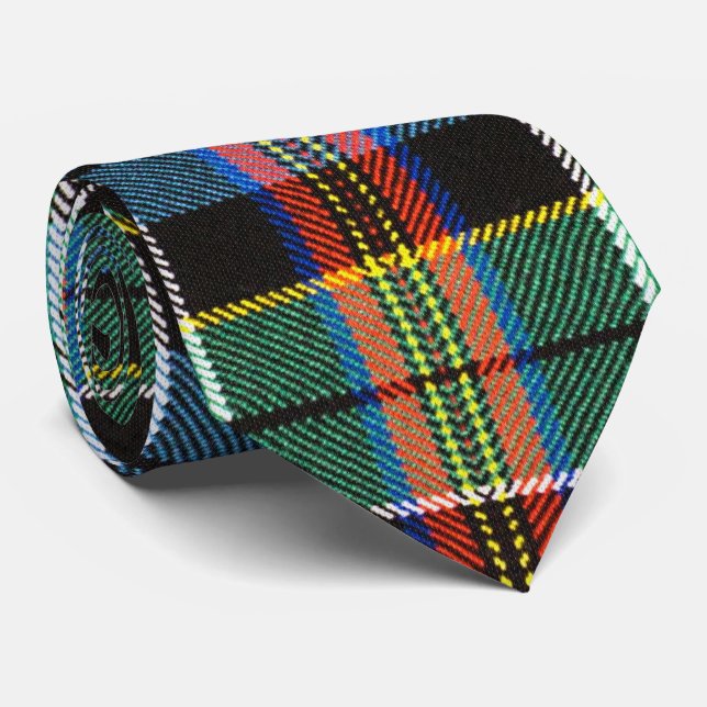 Gravata Padrão multicolorido do Tartan (Rolled)