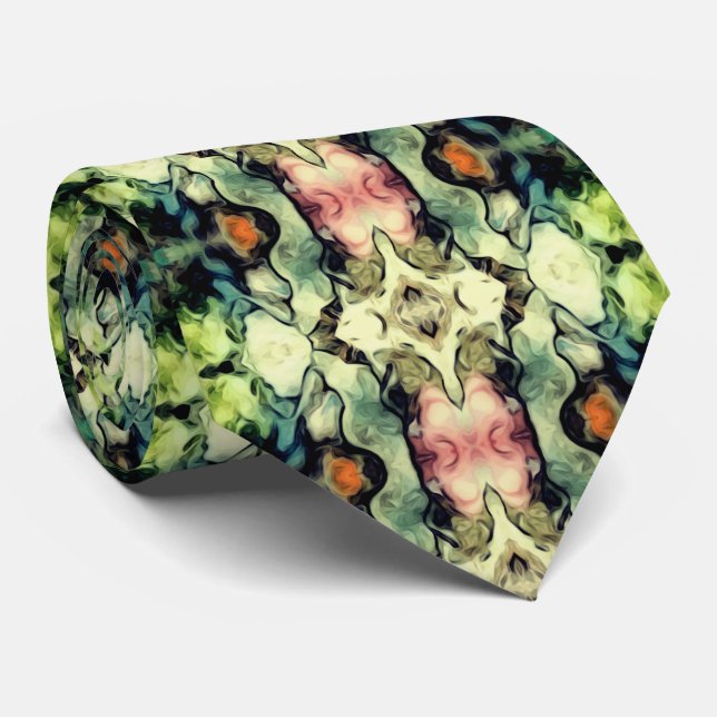 Gravata Padrão multicolorido subjugado (Rolled)