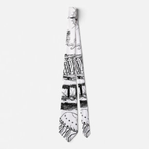 Gravata Padrão náutico retrô