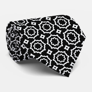 Gravata Padrão preto e branco