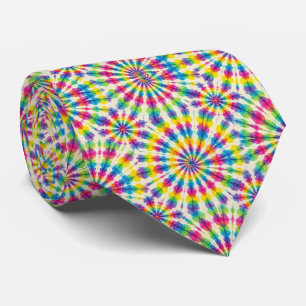 Gravata Padrão Psicanédico Tie-Dye