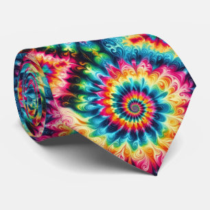 Gravata Padrão Psicanédico Tie-Dye