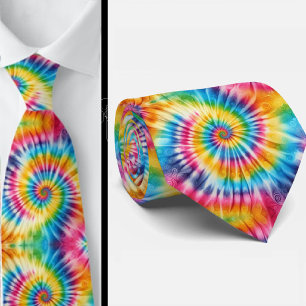 Gravata Padrão Psicanédico Tie-Dye
