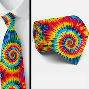 Gravata Padrão Psicanédico Tie-Dye