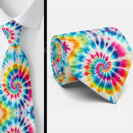 Gravata Padrão Psicanédico Tie-Dye