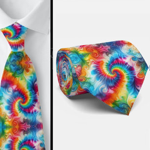 Gravata Padrão Psicanédico Tie-Dye
