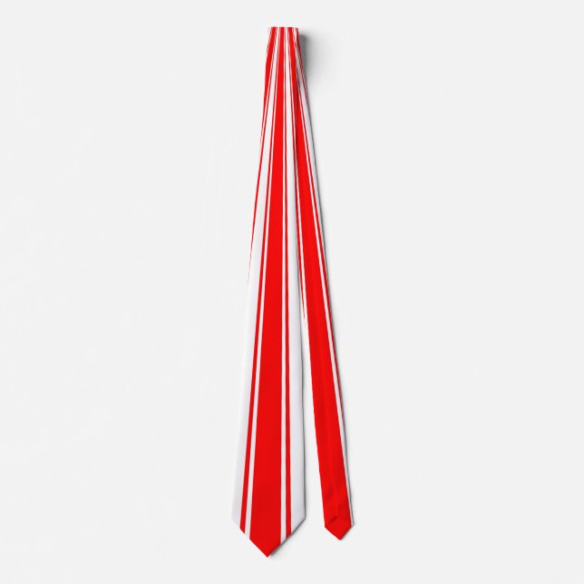 Gravata Padrão Red Funky Stripe (Frente)