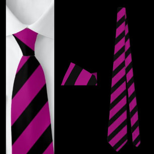 Gravata Padrão Roxo Preto Strike