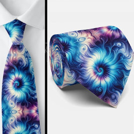 Gravata Padrão Tie-Dye Psicodélico