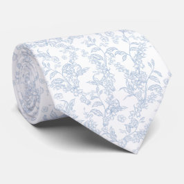 Gravata Padrão Tradicional Toile-De-Jouy Chinoiserie