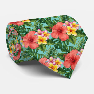 Gravata Padrão Tropical Floral Paraíso