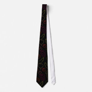 Gravata padrão uniforme de fruta   Padrão da superfície