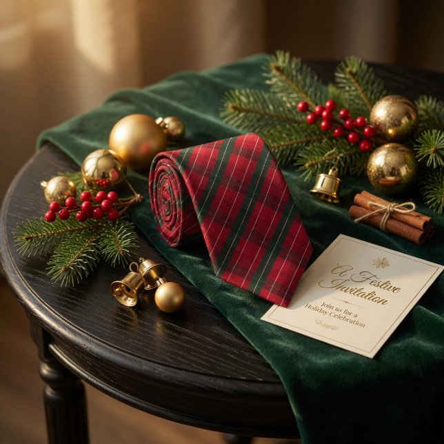 Gravata Padrão Vermelho de Feriado (Criador carregado)