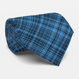 Gravata Padrão Xadrez Azul Preto