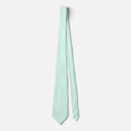 Gravata Padrão xadrez gingham verde marinho retrô fofo