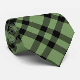 Gravata Padrão Xadrez Verde Preto
