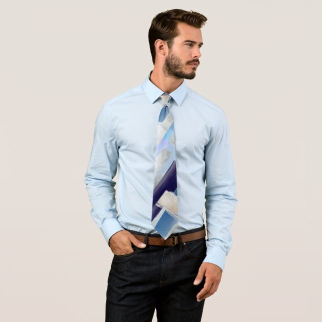 Gravata Padrinhos de casamento Prata Marinho empoeirada co (In Situ)