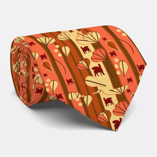 Gravata Padrões de Lamaçu (Rolled)