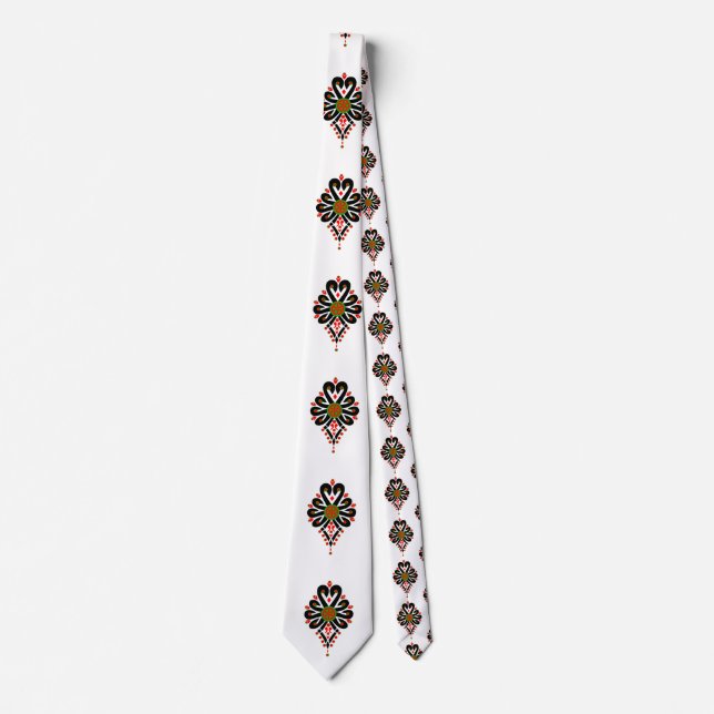Gravata Padrões folhosos da Polônia - Parzenica 1 (Frente)