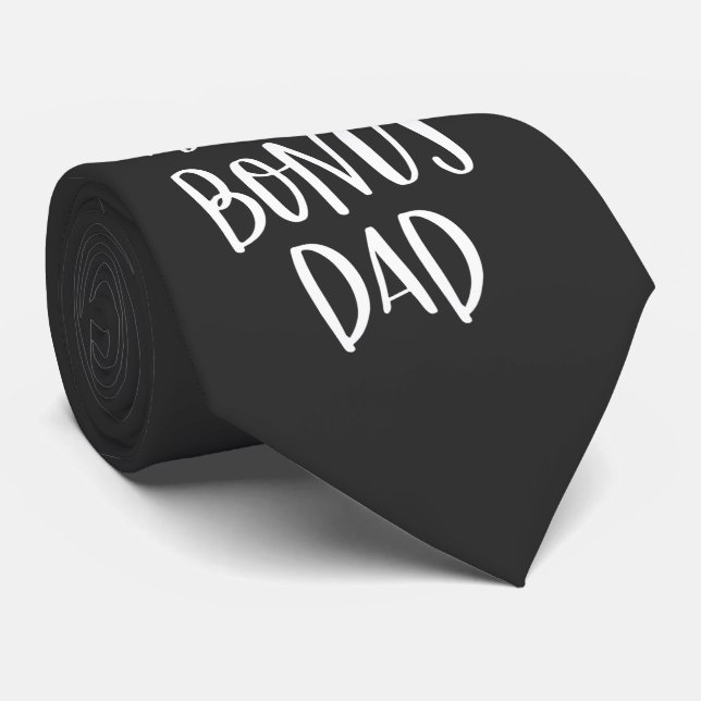 Gravata Pai Badass Bonus Stepdad Único Stepdad Gift (Rolled)