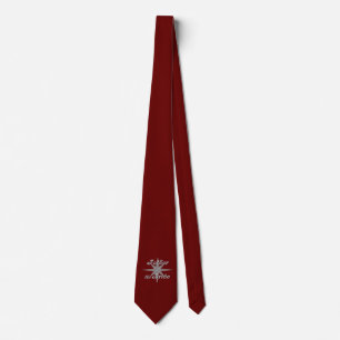 Gravata Pai da Noiva Maroon