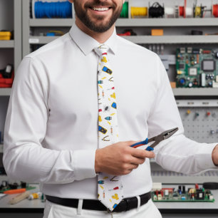 Gravata Pai de profissão eletricista