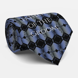 Gravata Pai do Casamento do Groom Neon Blue Steampunk