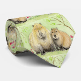 Gravata Pai e Bebê Capybara Neck Tie