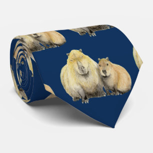 Gravata Pai e Bebê Capybara Neck Tie