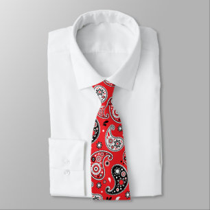 Gravata País Elegante de Red Bandana Paisley Oeste