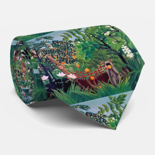 Gravata "Paisagem Exótica", Henri Rousseau