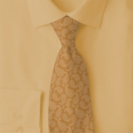 Gravata Paisley Caramelo