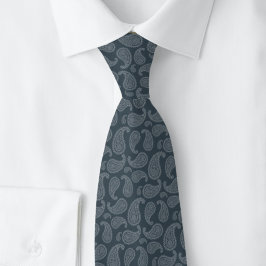 Gravata Paisley Carvão