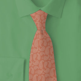Gravata Paisley de Terracota