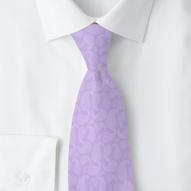 Gravata Paisley Lavanda (Criador carregado)