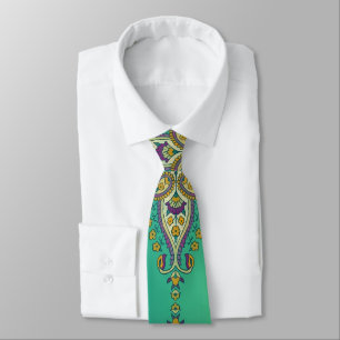 Gravata Paisley no Verde