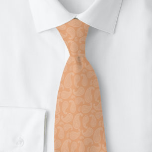 Gravata Paisley Peach Fuzz