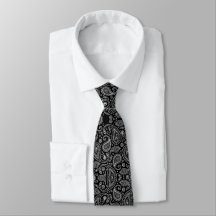Paisley preto e branco