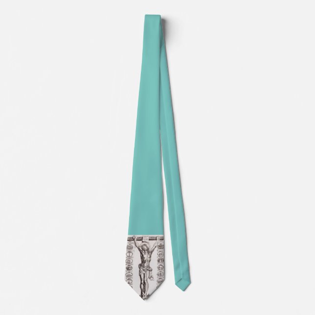 Gravata Paixão de Jesus crucificação do Cristo (Frente)