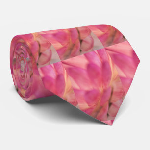 Gravata Palha rosa-branca