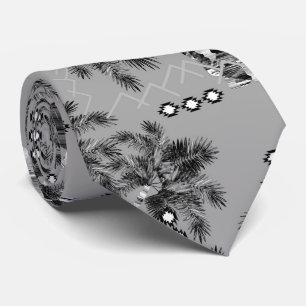 Gravata Palm havaiano azul escuro céu azul escuro tropica
